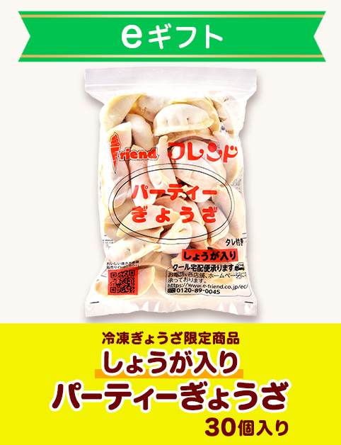 【eギフト専用】しょうが入りパーティぎょうざ